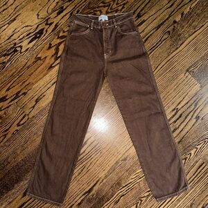 Reformation cowboy Jeans brown 27